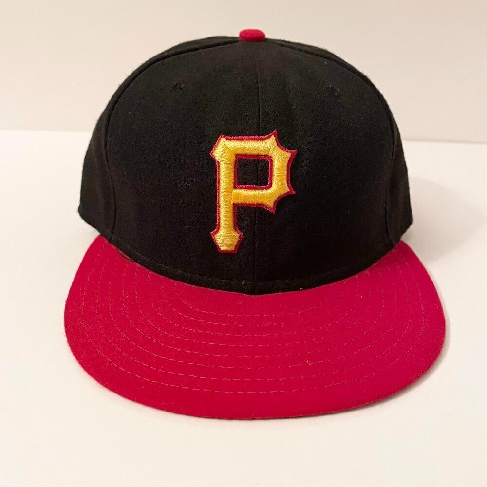 New Era 59Fifty Pittsburg Pirates On The Field Cap Hat Fitted Size 7 1/4